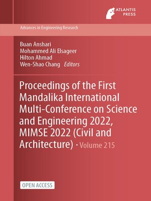 cover image of Proceedings of the First Mandalika International Multi-Conference on Science and Engineering 2022, MIMSE 2022 (Civil and Architecture)